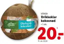Lidl VITASIA Drikkeklar kokosnød tilbud