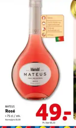 Lidl MATEUS Rosé tilbud