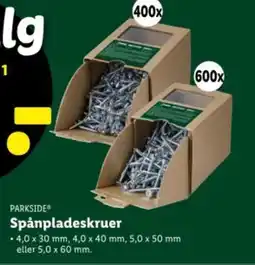 Lidl PARKSIDE Spånpladeskruer tilbud