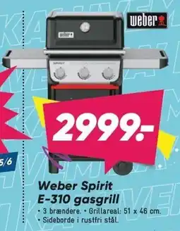 Bilka Weber Spirit E-310 gasgrill tilbud
