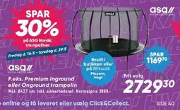 Bilka SPAR 30% på ASG Nordic trampoliner tilbud