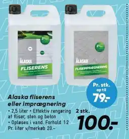 Bilka Alaska fliserens eller imprægnering tilbud