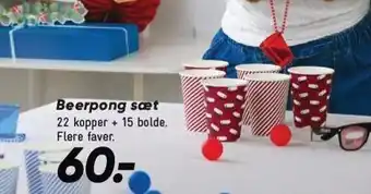 Bilka Beerpong sæt tilbud