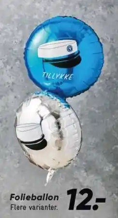 Bilka Folieballon tilbud