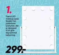 Bilka LED makeup spejl tilbud