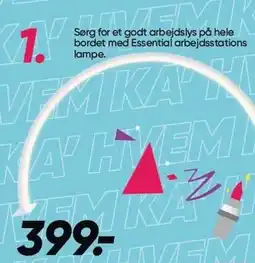 Bilka Essential arbejdsstations lampe tilbud