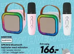Bilka UNITED SPK2412 Bluetooth højttaler med mikrofon tilbud