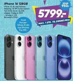 Bilka iPhone 16 128GB tilbud