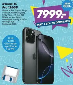 Bilka iPhone 16 Pro 128GB tilbud