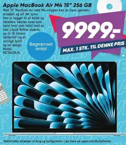 Bilka Apple MacBook Air M4 15 256 GB tilbud