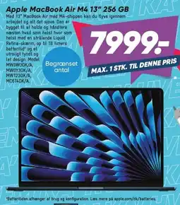 Bilka Apple MacBook Air M4 13 256 GB tilbud