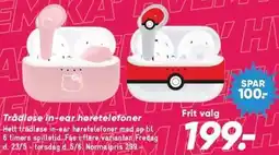 Bilka Trådløse in-ear høretelefoner tilbud