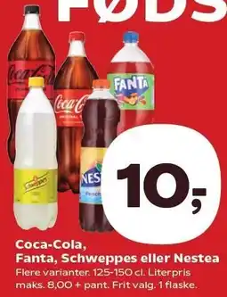 Kvickly Coca-Cola, Fanta, Schweppes eller Nestea tilbud