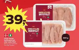 Kvickly Coop dansk kyllingebryst eller inderfilet tilbud