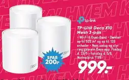 Bilka TP-Link Deco X10 Mesh 3-pak tilbud
