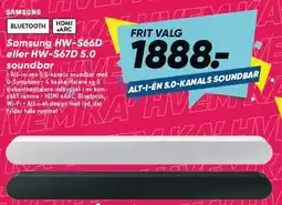 Bilka Samsung HW-S66D eller HW-S67D 5.0 soundbar tilbud
