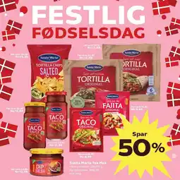 Kvickly Spar 50% på Santa Maria Tex Mex tilbud