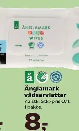 Kvickly Änglamark vådservietter tilbud