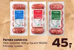 Kvickly Ferske salsiccia tilbud