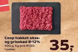 Kvickly Coop hakket okse- og grisekød 8-12% tilbud