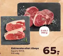 Kvickly Entrecote eller ribeye tilbud