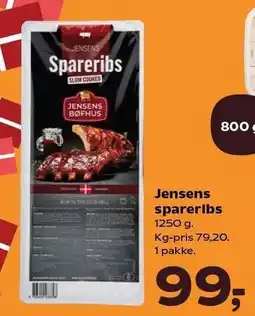 Kvickly Jensens spareribs tilbud