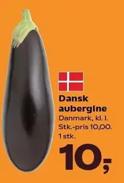 Kvickly Dansk aubergine tilbud