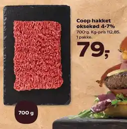 Kvickly Coop hakket oksekød 4-7% tilbud
