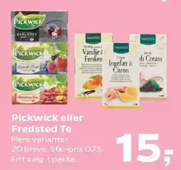 Kvickly Pickwick eller Fredsted te tilbud