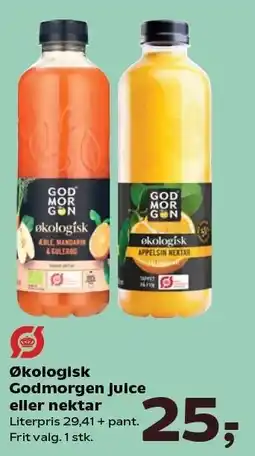 Kvickly Økologisk Godmorgen juice eller nektar tilbud