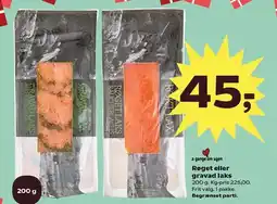 Kvickly Røget eller gravad laks tilbud