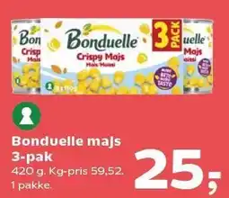 Kvickly Bonduelle majs 3-pak tilbud