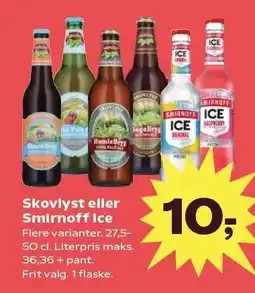 Kvickly Skovlyst eller Smirnoff ice tilbud