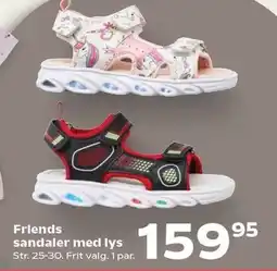 Kvickly Friends sandaler med lys tilbud