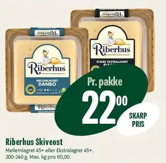 Min Købmand Riberhus Skiveost tilbud