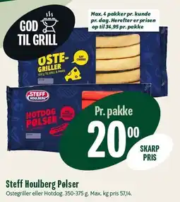 Min Købmand Steff Houlberg Pølser tilbud