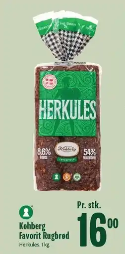 Min Købmand Kohberg Favorit Rugbrød tilbud