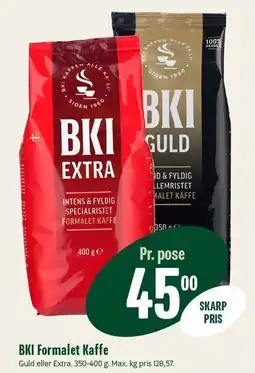 Min Købmand BKI Formalet Kaffe tilbud