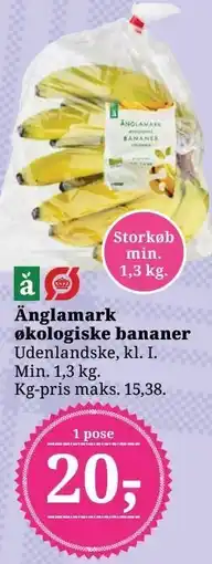 Dagli'Brugsen Änglamark økologiske bananer tilbud