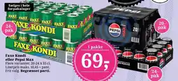 Dagli'Brugsen Faxe Kondi eller Pepsi Max tilbud