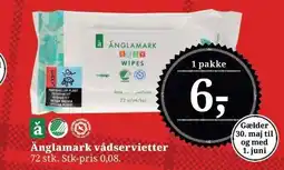 Dagli'Brugsen Änglamark vådservietter tilbud