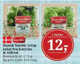 Dagli'Brugsen Dansk Nordic crisp salat fra Katrine & Alfred tilbud