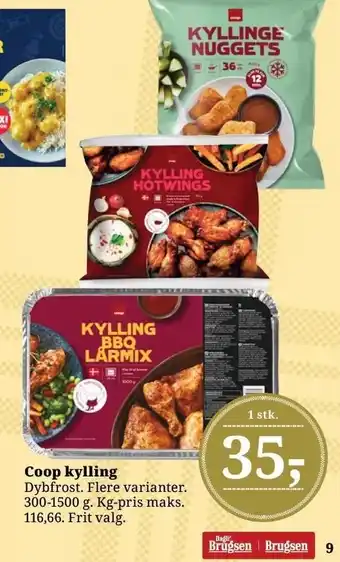 Dagli'Brugsen Coop kylling tilbud
