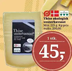 Dagli'Brugsen Thise økologisk vesterhavsost tilbud