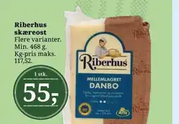 Dagli'Brugsen Riberhus skæreost tilbud