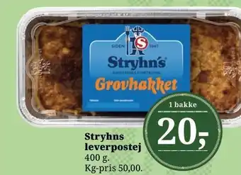 Dagli'Brugsen Stryhns leverpostej tilbud