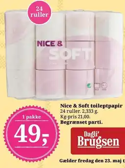Dagli'Brugsen COOP Nice & Soft toiletpapir tilbud