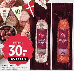 MENY GØL SALAMI tilbud