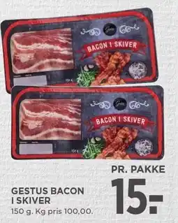MENY GESTUS BACON I SKIVER tilbud