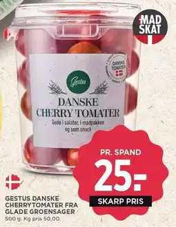 MENY GESTUS DANSKE CHERRYTOMATER FRA GLADE GROENSAGER tilbud